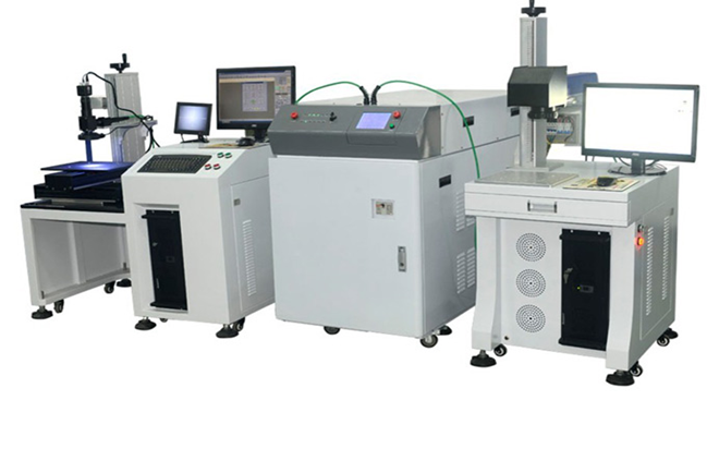 Máquina de soldadura de alineación láser de fibra continua