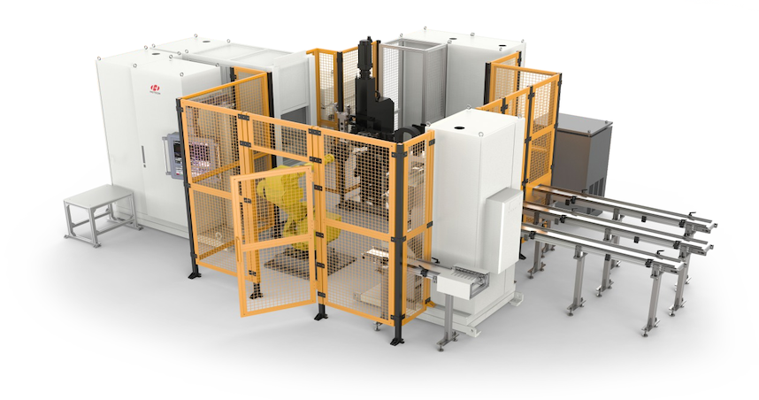 Línea de producción automática para soldadura de piezas de transmisión automotriz