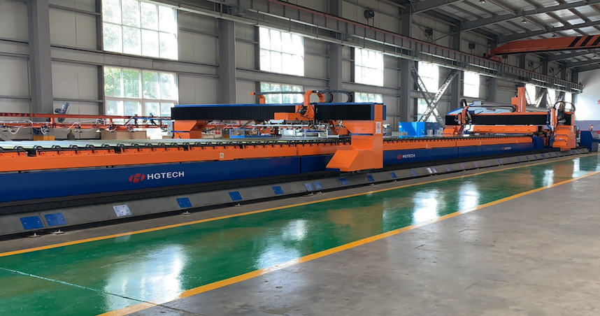 Línea integrada de corte y soldadura láser para chapas de gran formato