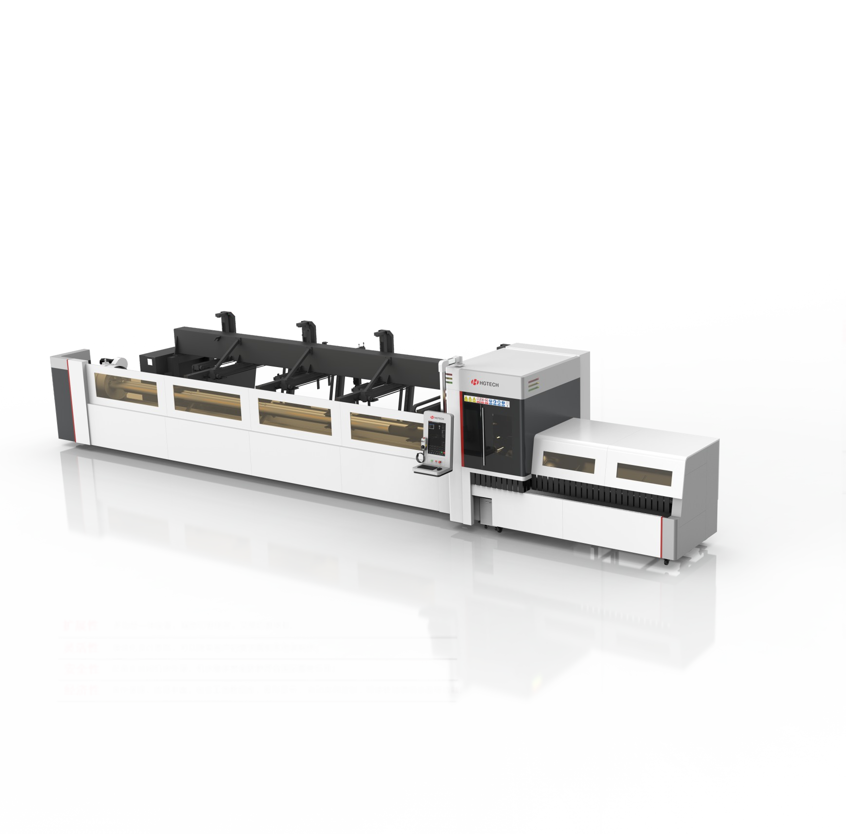 Máquina de corte láser de tubos de doble mandril (horizontal) TP6522 & LT6522